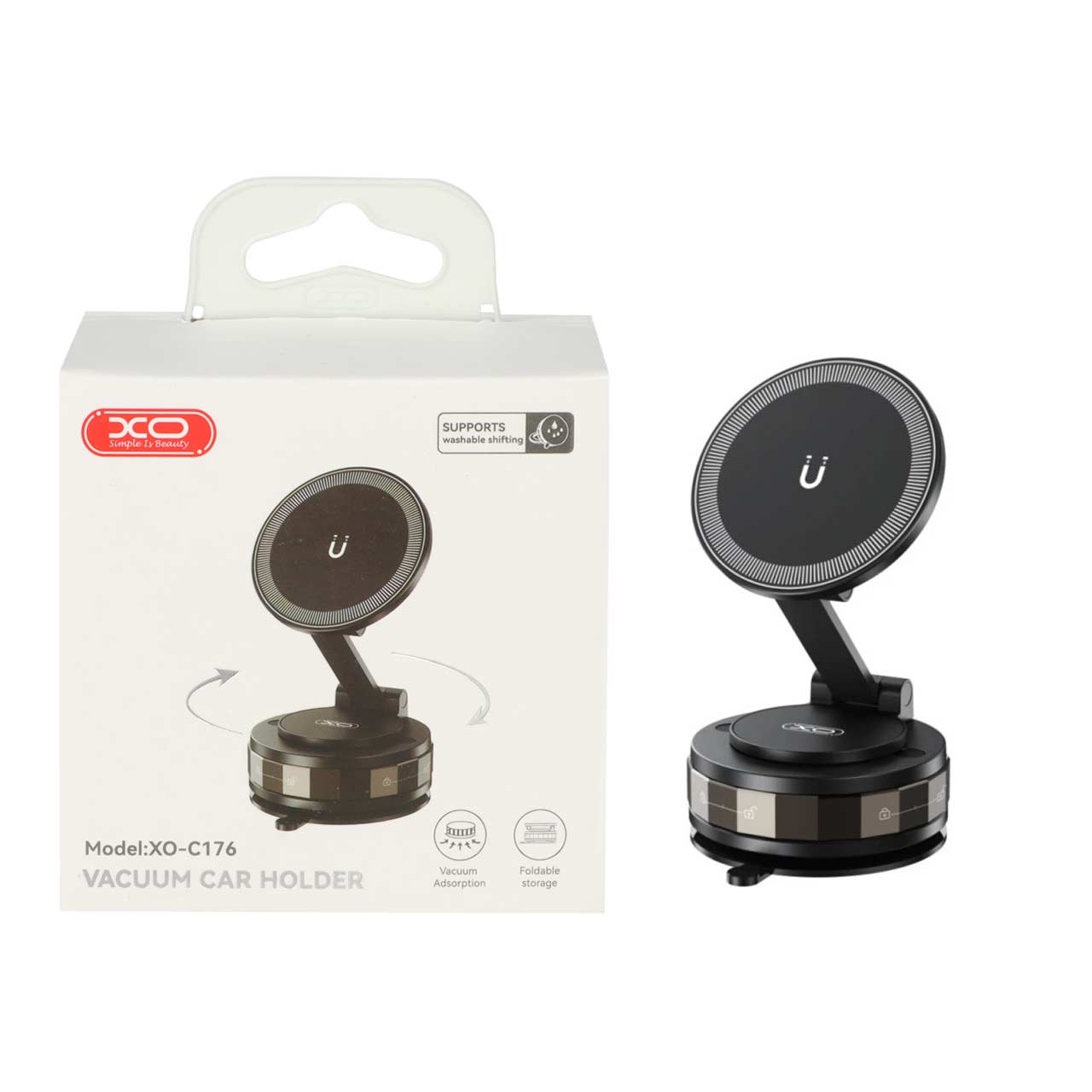هولدر وکیومی گوشی موبایل XO مدل XO-C176 - مشکی